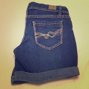 Blue jean shorts